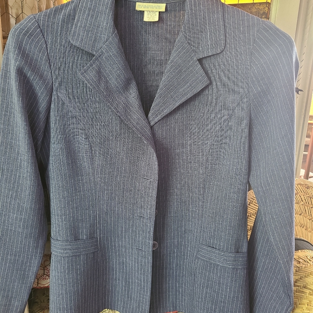 Vintage Pinstriped Blazer